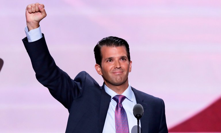 Donald Trump Jr. said that a key selling point for his father is his 