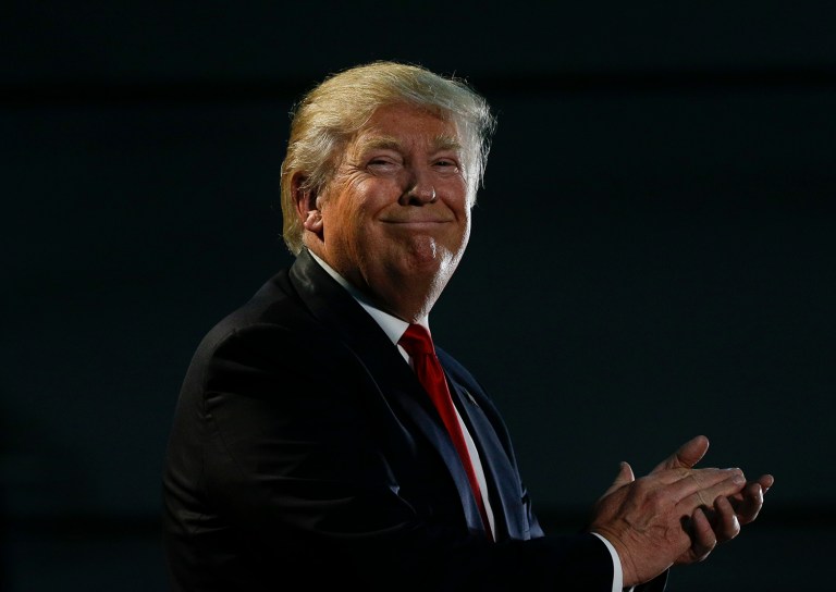 Presumptive Republican nominee Donald Trump continued to add to his win column Tuesday night with a victory in New Jersey. (AP Photo/Jae C. Hong)