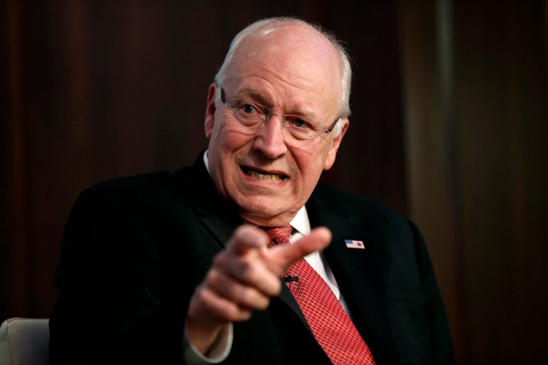 Former Vice President Dick Cheney talks about his wife Lynne Cheney's book 'James Madison: A Life Reconsidered' May 12, 2014 in Washington. (Photo by Win McNamee/Getty Images)