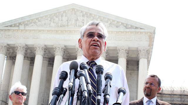 Eliseo Medina is secretary-treasurer of the Service Employees International Union. (Photo by Alex Wong/Getty Images)