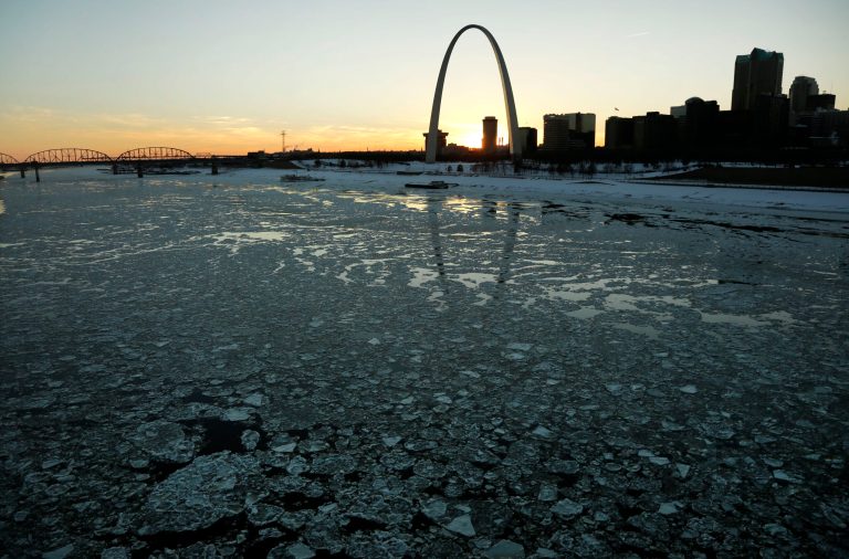Warm West offsets cold East, makes average January