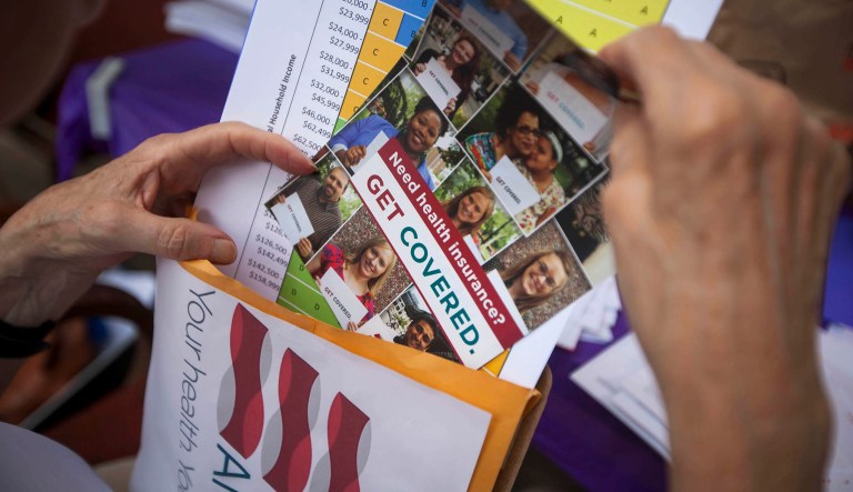 A group of former Obama administration officials created a new Obamacare enrollment group they say will counteract the Trump administration's cutbacks in outreach. (Michael Nagle/Bloomberg)