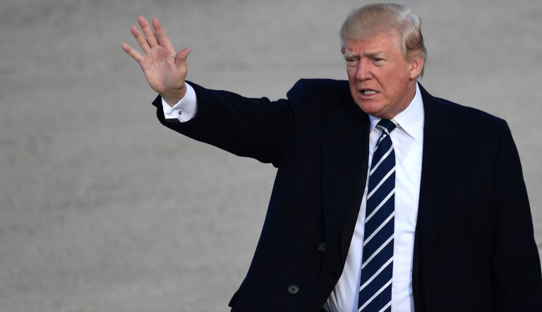 Trump claimed that the earth is simultaneously heating and cooling and therefore climate change is not happening. (AP Photo/Susan Walsh)