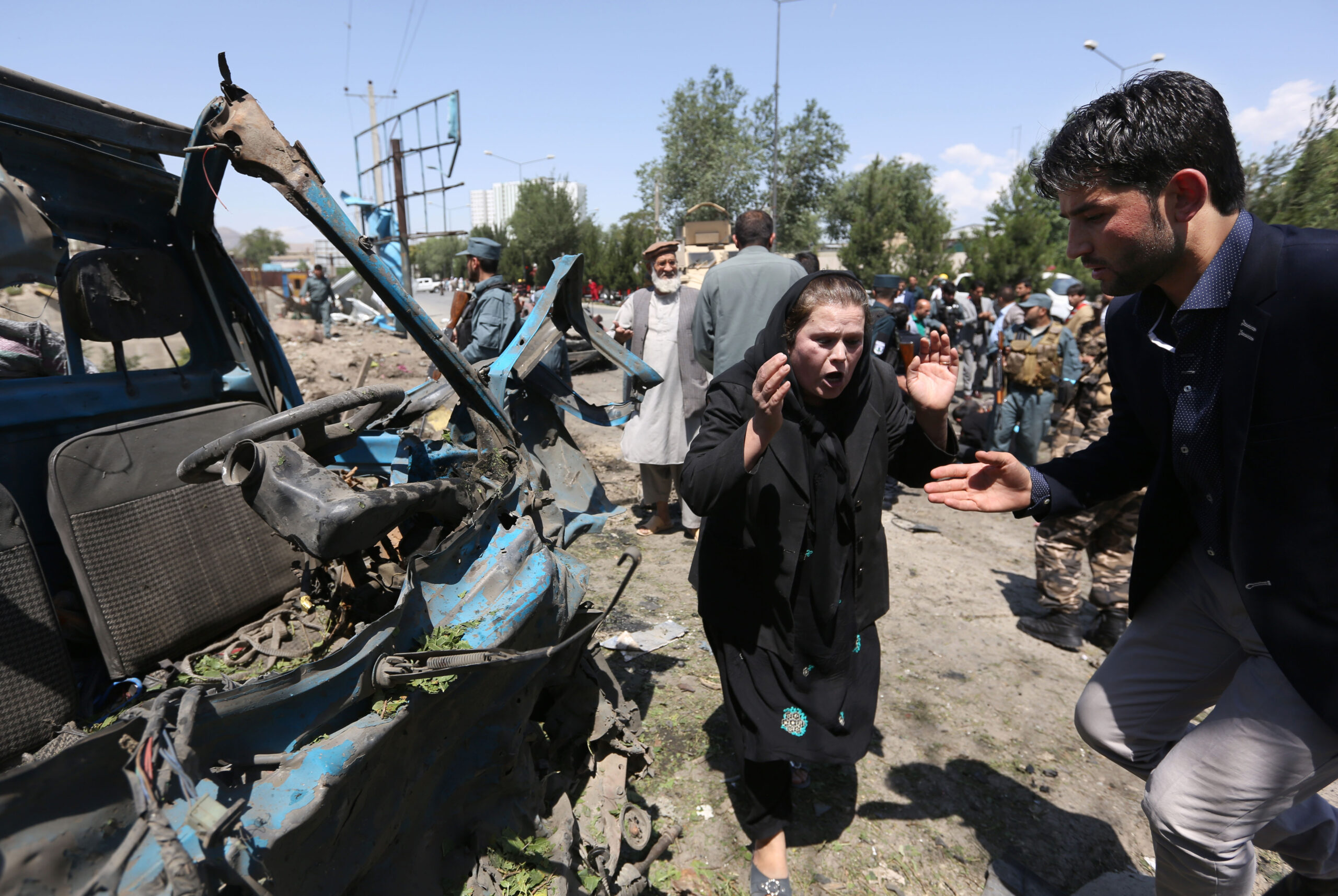 Taliban suicide bomber kills dozens, one U.S. soldier, in Kabul