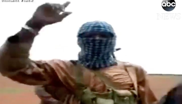 Ret. Lt. Col. Rudolph Atallah, a former U.S. military expert on West Africa, said the video was recorded by Abu Walid, a leader of a local terrorist affiliate that had pledged allegiance to the Islamic State. (@ABC/Twitter)