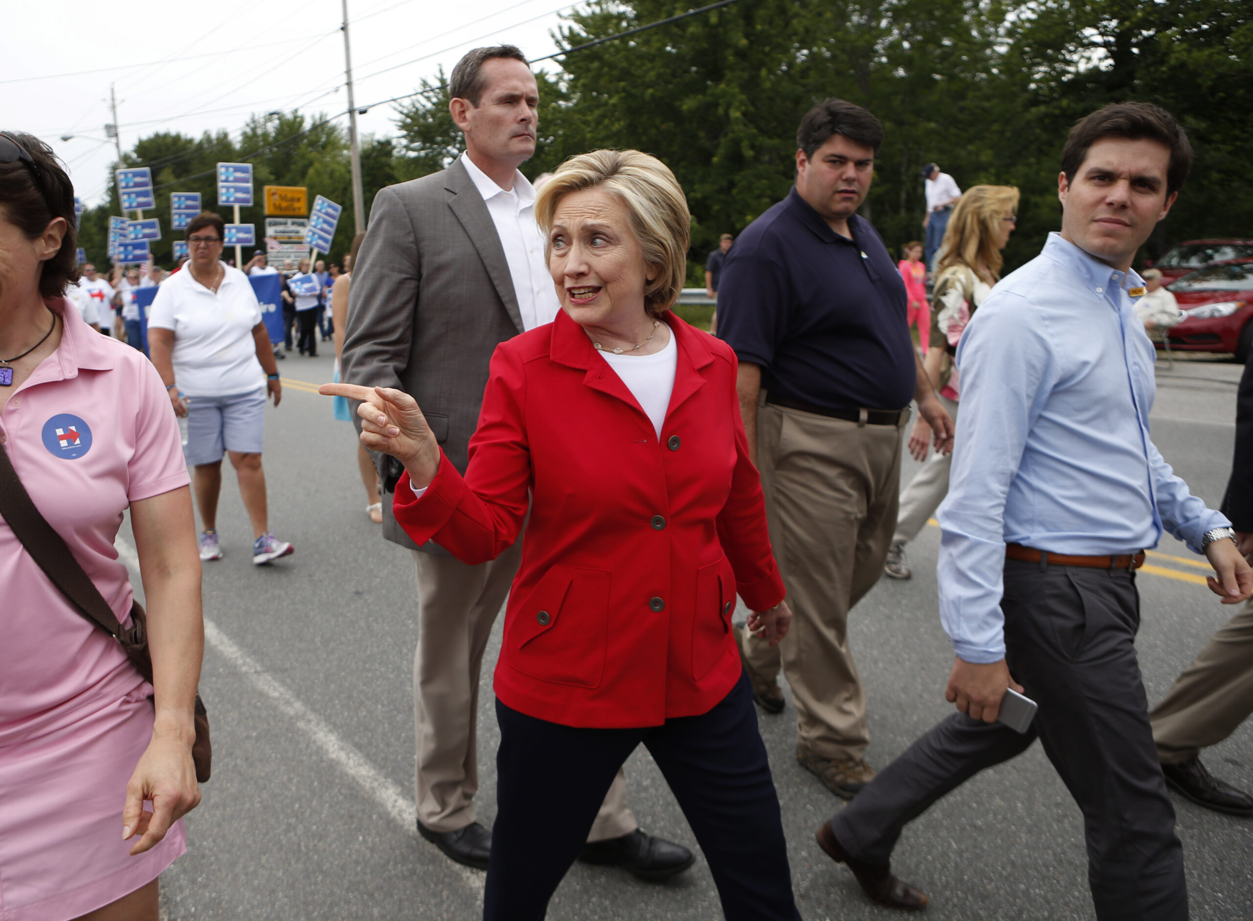 Hillary Clinton winning the race for most Google searches