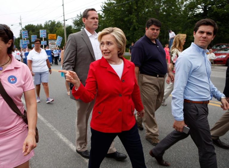 The former secretary of state even beat out former Florida Gov. Jeb Bush in his home state, though Bush was the second most Googled candidate over the past half-year. (AP Photo)Â 