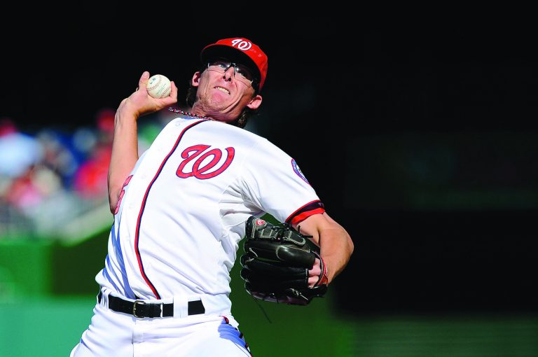 Patrick McDermott/Getty Images
Nationals relief pitcher Tyler Clippard has saved 32 games this year but struggled last week against the Dodgers and Brewers.