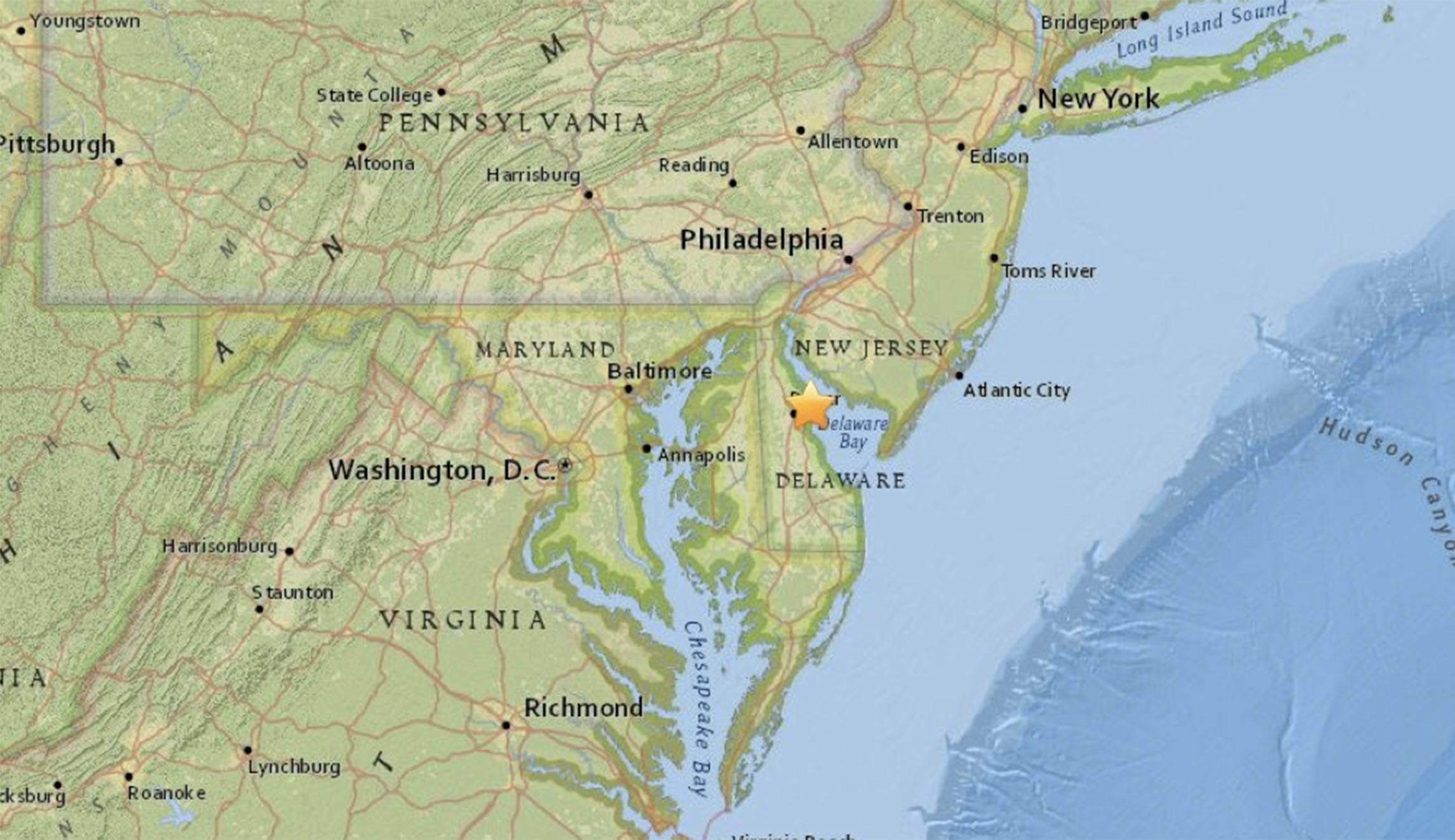 4.4 magnitude earthquake hits Delaware, shaking felt from New York to Washington