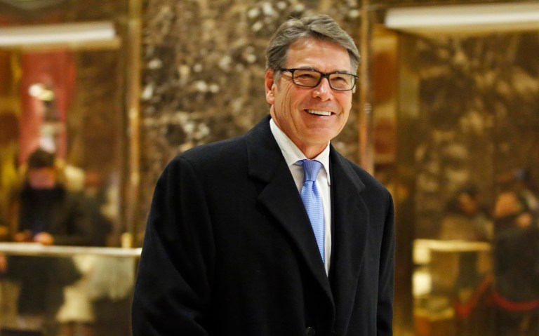Appliance group says Rick Perry has a strong understanding of energy's relationship to economic growth. (AP Photo/Kathy Willens, File)