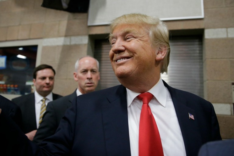 Donald Trump will kick off his post-Nevada campaigning with an appearance at Regent University's Presidential Candidate Forum Wednesday in Virginia Beach, Va. (AP Photo)