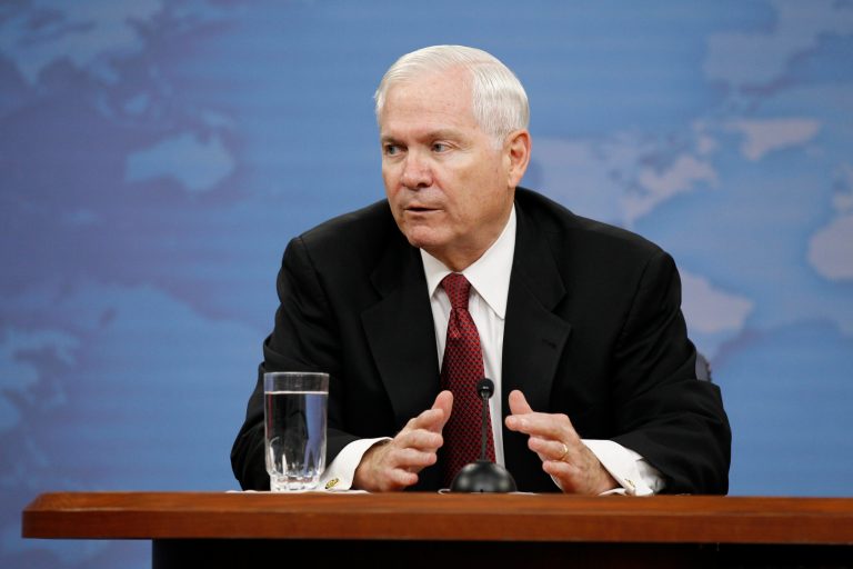 Secretary of Defense Robert Gates speaks during a media availability at the Pentagon Thursday, June 16, 2011, in Washington.(AP/Alex Brandon)