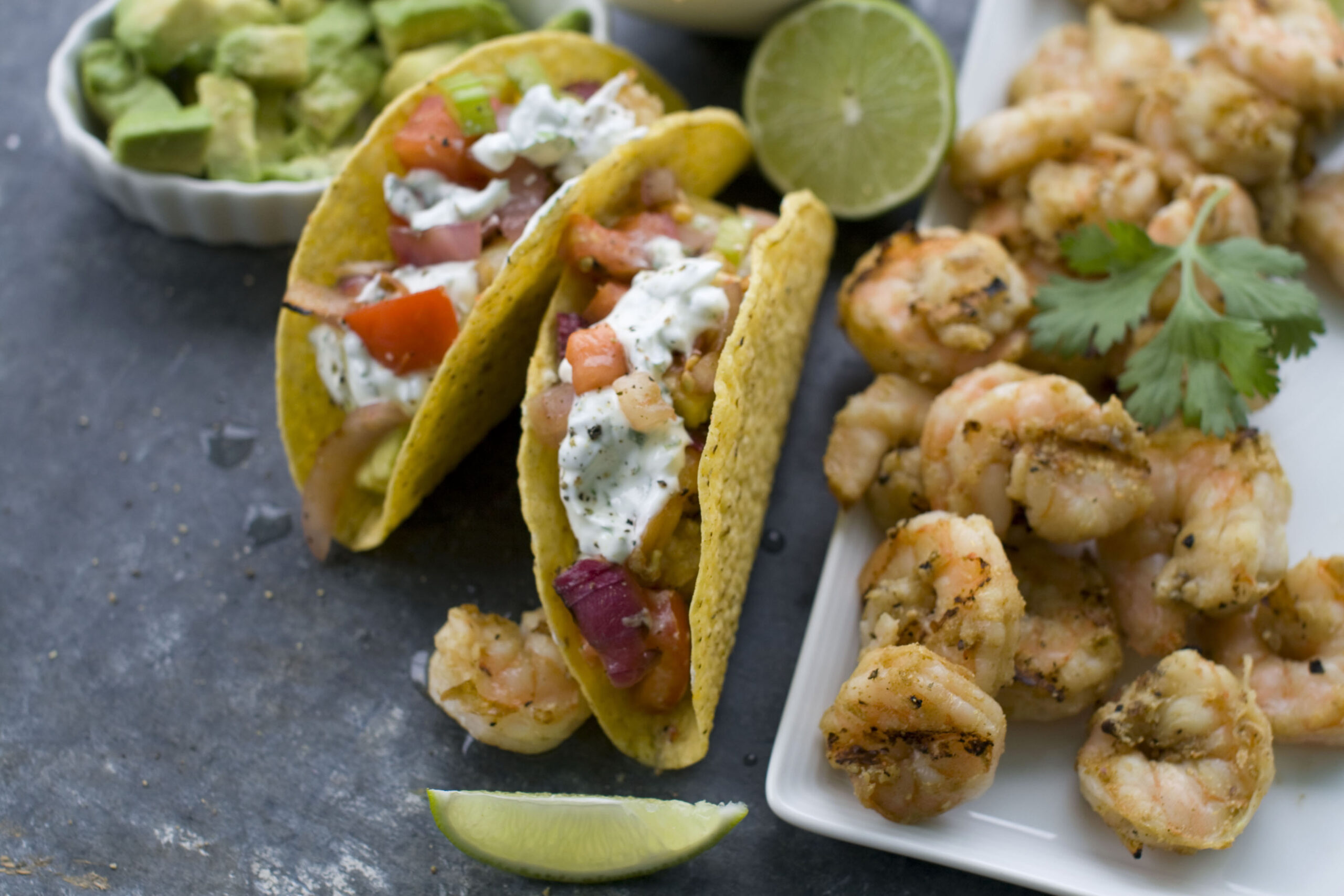 It’s taco time! Fire up the grill for shrimp tacos