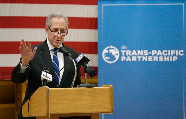 Rather than being a step back, the TPP is a forward-looking effort to redress imbalances and to establish rules of the trade routes for a substantial portion of the global economy. (AP Photo/Charlie Neibergall)