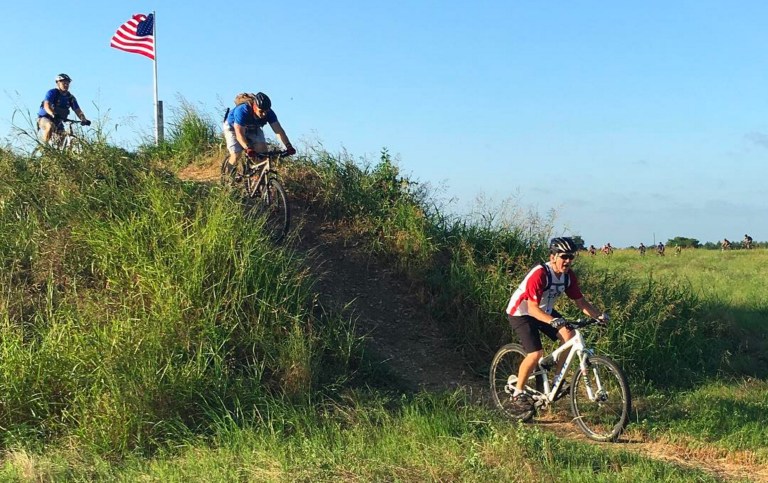 Former President George W. Bush spent his 70th birthday biking with wounded veterans (Photo courtesy of George W. Bush, via Instagram)