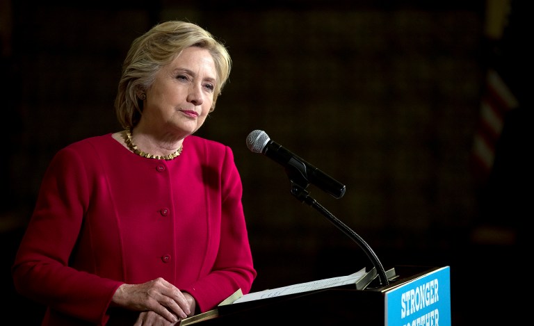 The 2,086 emails, which were published Monday by WikiLeaks, showed campaign aides frequently discussed strategies for steering the conversation away from Clinton's email scandal as the former secretary of state took intense heat from the media and Republicans competing in the GOP primary. (AP Photo/Andrew Harnik)