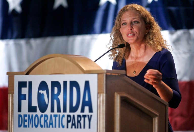 Rep. Debbie Wasserman Schultz, D-Fla., and primary challenger Tim Canova have set a date for their first and only debate. (AP Photo/David Adame)