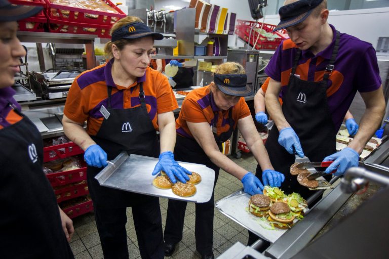 One impact of the NLRB's decision has been to freeze engagement of new franchisees. (AP Photo/Pavel Golovkin)