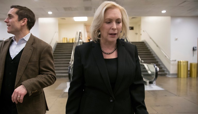 Sen. Kirsten Gillibrand's response to a question on 