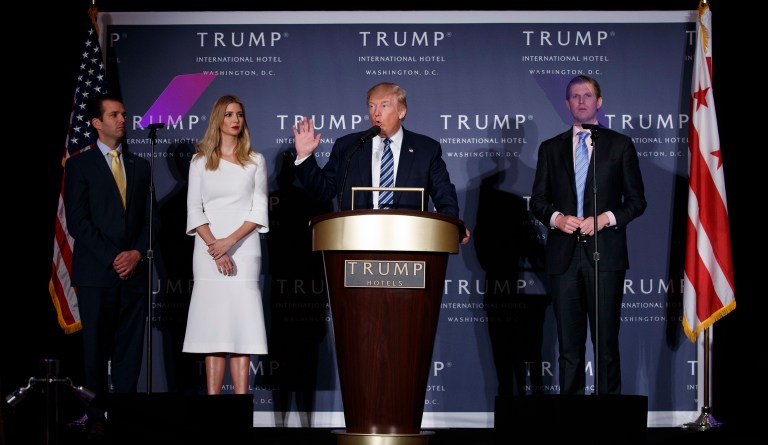 A White House transition team member said Trump did not request that step be taken, as CBS News reported earlier Monday evening. In addition, the Trump children, Ivanka, Eric and Don Jr., have not filed out paperwork for the clearances and that action is 