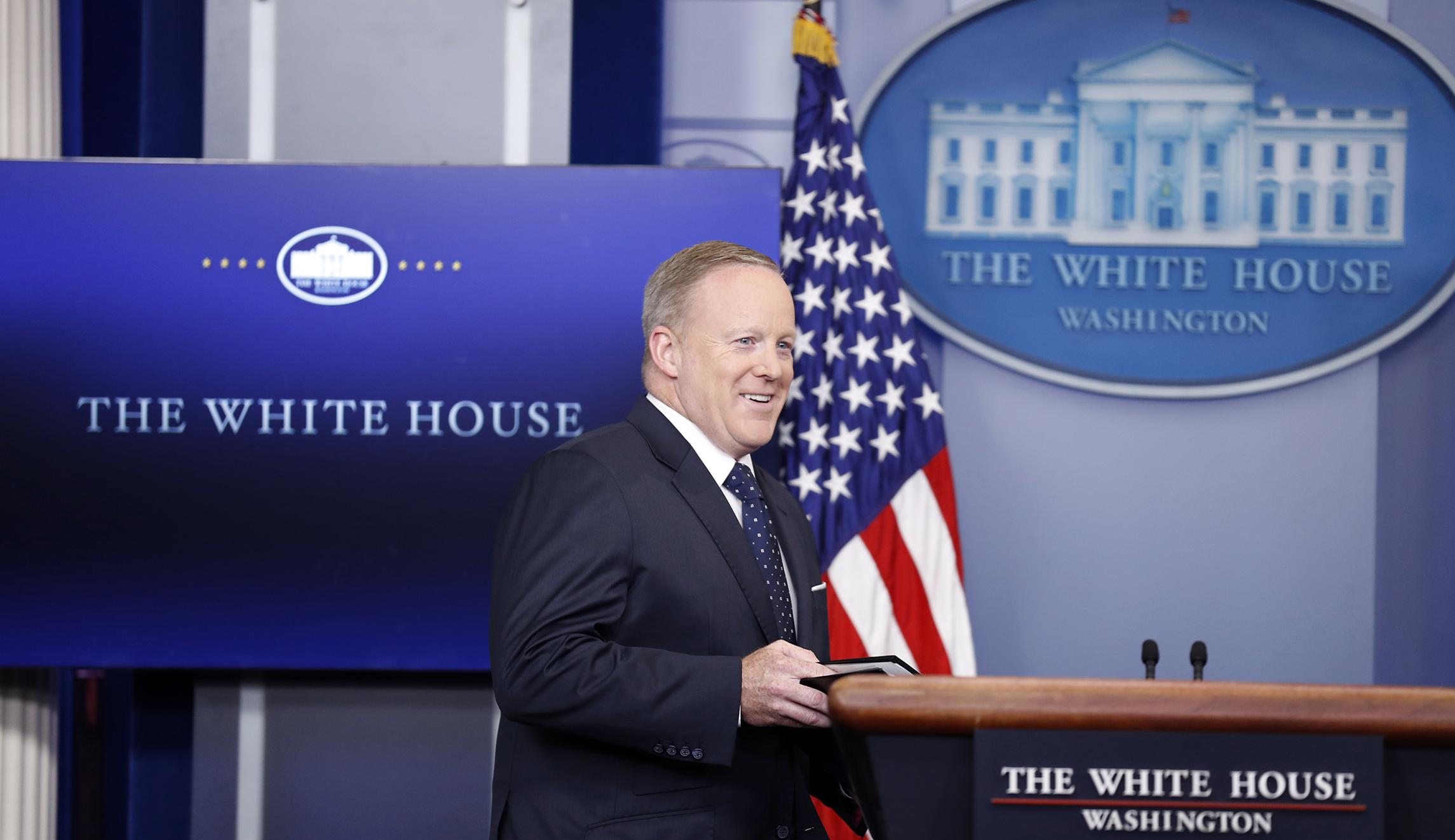 Trump wishes Sean Spicer more success: ‘Just look at his great television ratings’