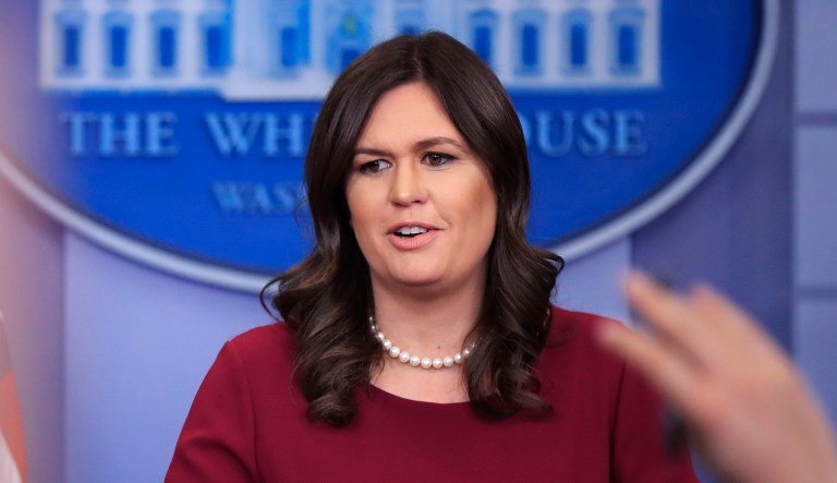 Sarah Sanders said on Monday that, as of last week, 