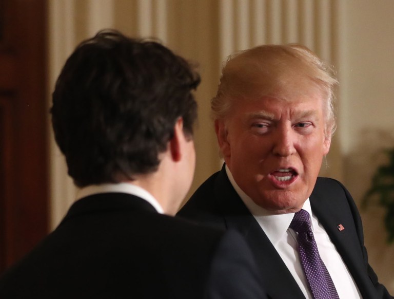 When Trump feels inadequate about a subject matter, he ends up overcompensating for his deficiency. (AP Photo/Andrew Harnik)