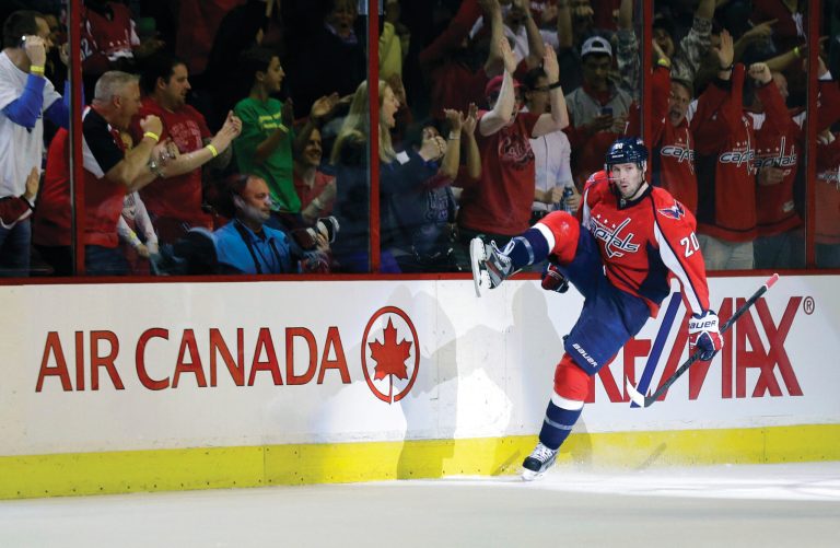 Alex Brandon/AP
Forward Troy Brouwer scored his 17th goal of the season -- and fourth in three games -- Tuesday as the Caps beat the Maple Leafs.