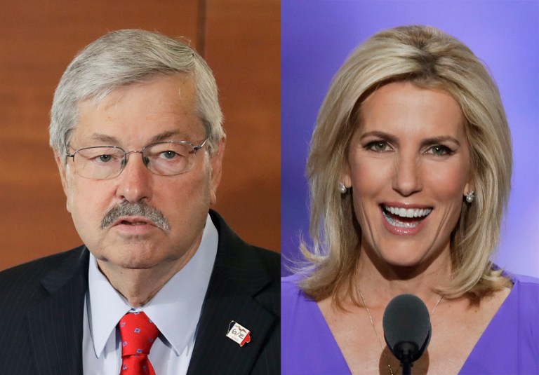 President-elect Trump will meet with Iowa Gov. Terry Branstad and conservative commentator Laura Ingraham early this week. (AP Photo/Charlie Neibergall)