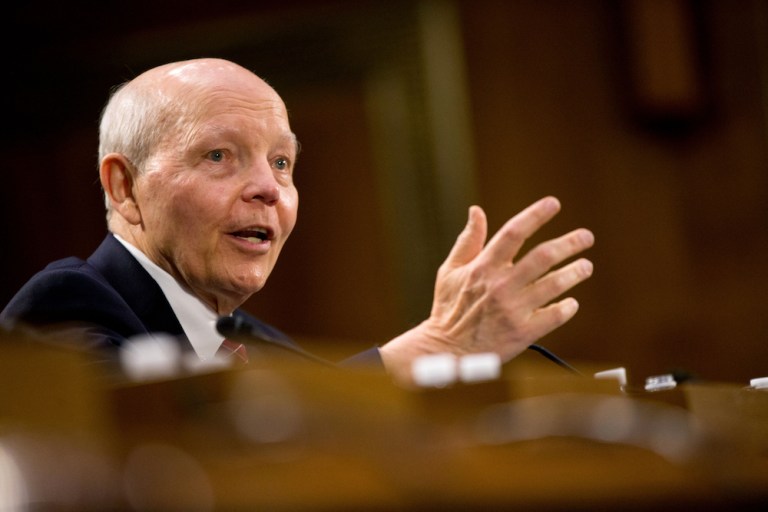 Panel questioned legal experts about whether allegations against Koskinen rose to the level of impeachment. (AP Photo/Andrew Harnik)