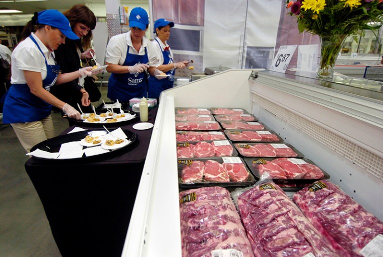 The Department of Agriculture announced Monday a Walmart meat supplier has recalled nearly 90,000 pounds of Huisken Meat Company beef. (AP File Photo/April L. Brown)