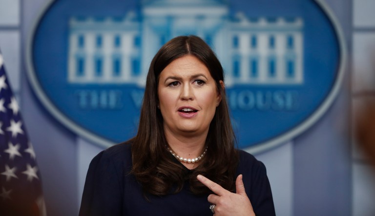 Sanders specifically said Trump is focused on the majority of Americans who believe the tax code is unfair, as well as the 70 percent of people in 10 states that back tax reform. (AP Photo/Carolyn Kaster)