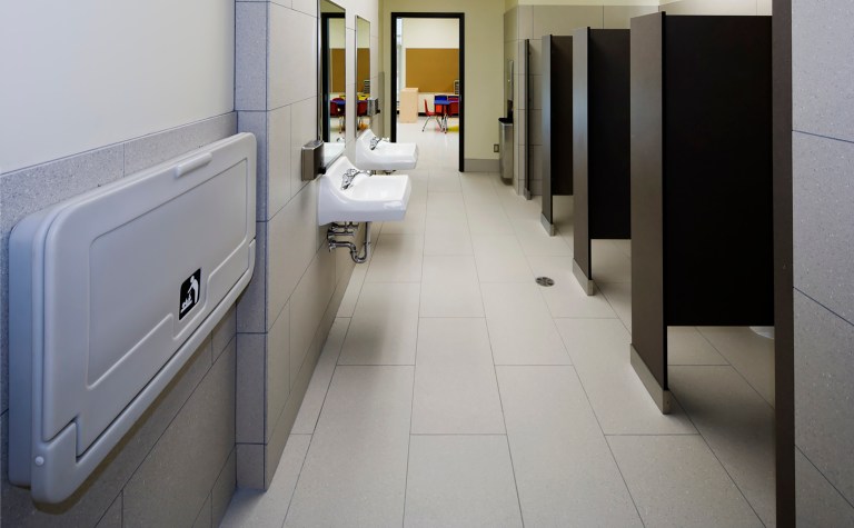 Under the bill, all restrooms in a public building 