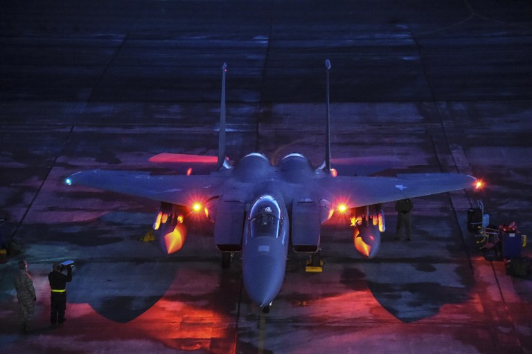 The F-15 discussion — which would not include the newer F-15E Strike Eagle — could be a cost-cutting measure as the Air Force struggles with a shrinking, aging fleet and curtailed funding under federal budget caps. (California National Guard photo by Air Force Senior Master Sgt. Chris Drudge)