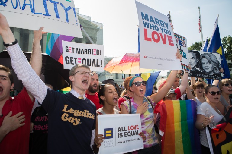 The significance of gay marriage to the 2004 elections has since been reappraised and debated. What seems inarguable is that it won't move many minority voters into the Republican column in 2016. (Graeme Jennings/Examiner)