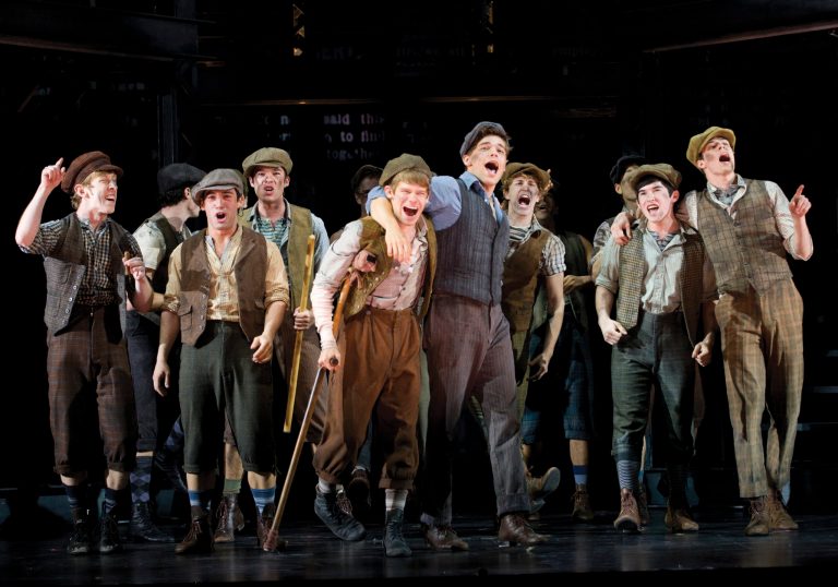   In this theater image released by Disney Theatricals, the cast of The Paper Mill Playhouse Production of 
