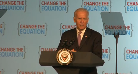 Vice President Joe Biden on Friday emphasized the importance of a good education â specifically, a STEM education.
