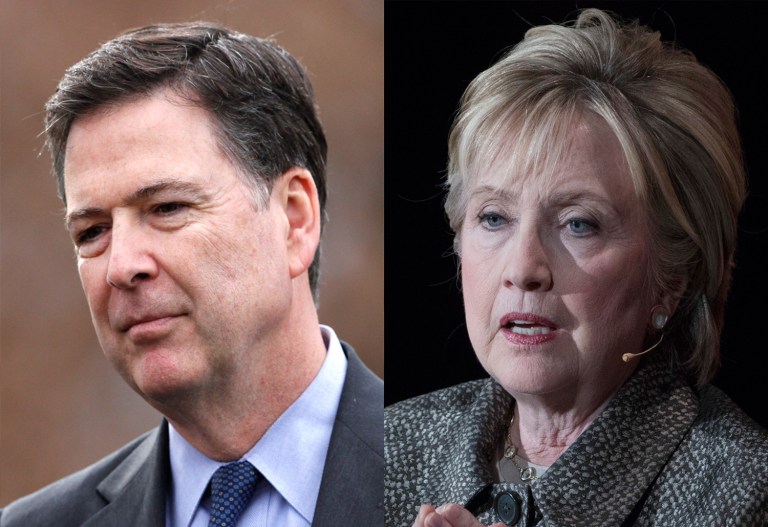 "Comey was more than happy to talk about my emails, but he wouldn't talk about investigation of the Russians," Clinton said. (AP)