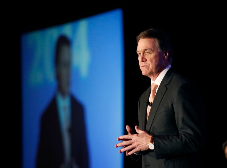 Republican candidate for U.S. Senate David Perdue speaks during a forum Monday, Jan. 27, 2014, in Atlanta. (AP Photo/John Bazemore)