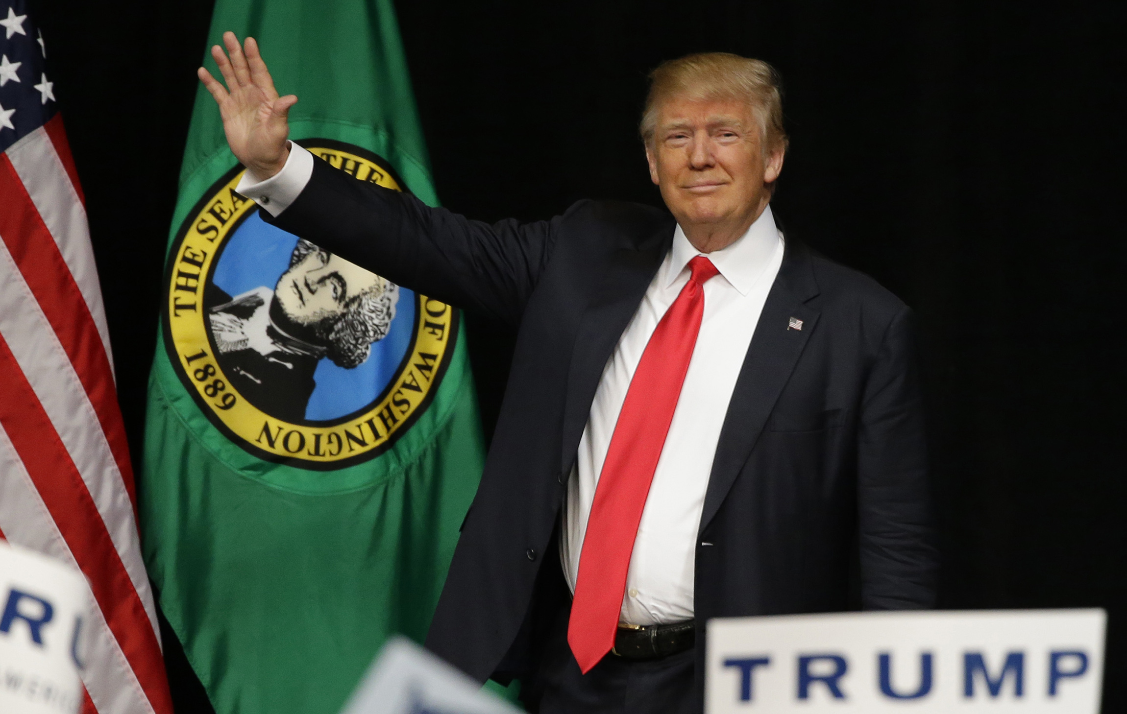 Trump wins Washington primary despite delegate dilemma
