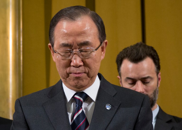 Iran âdeeply disappointedâ U.N. Secretary-General Ban Ki-moon by reneging on its private assurances that it supports the basis and goal of a 39-nation international peace conference scheduled to open Jan. 22 in Montreux, Banâs spokesman Martin Nesirky told reporters Monday in New York.  (AP Photo/Anja Niedringhaus)