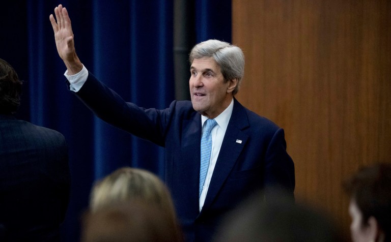 Kerry said it's clear the U.S. needs to take the issue seriously, since it may be past the tipping point. (AP Photo/Andrew Harnik)