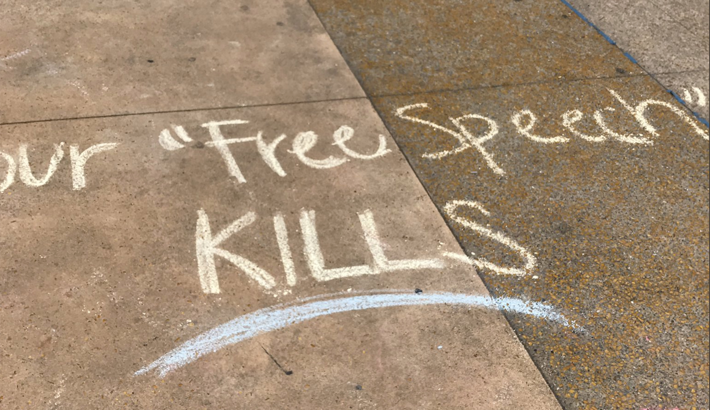 Berkeley protesters chalk ‘Free speech kills,’ ‘F–k the police,’ and ‘F–k Ben Shapiro’ on campus