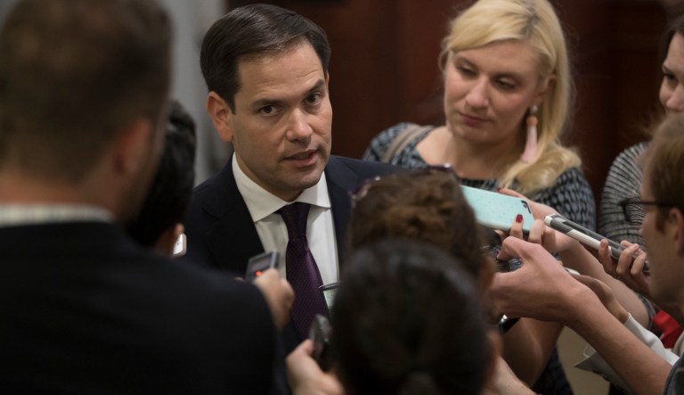 A powerful Venezuelan leader may have issued an order to kill Sen. Marco Rubio, R-Fla. (AP Photo/J. Scott Applewhite)