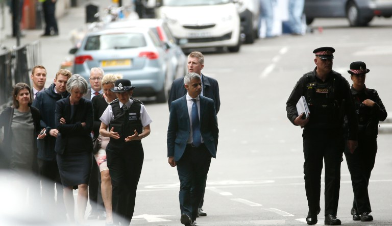 The London Bridge attack involved a vehicle and bladed weapons and said companies need to be ready for anything, including improvised explosive devices. (AP Photo/Alastair Grant)