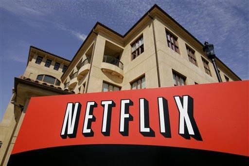 ** FILE ** This July 21, 2006 file photo shows an exterior view of Netflix headquarters is shown in Los Gatos, Calif. (AP Photo/Paul Sakuma, File)