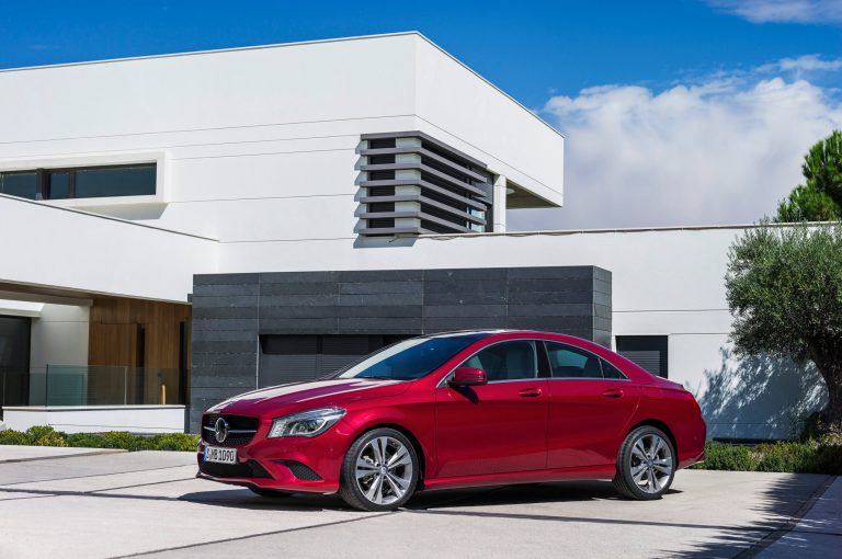 In this undated product image provided by Mercedes-Benz shows the 2014 Mercedes-Benz CLA250. (AP Photo/Mercedes-Benz)