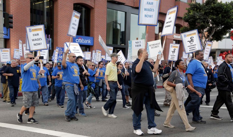 Legislation would prohibit workers nationwide from being forced to support a union. (AP Photo/Nick Ut)
