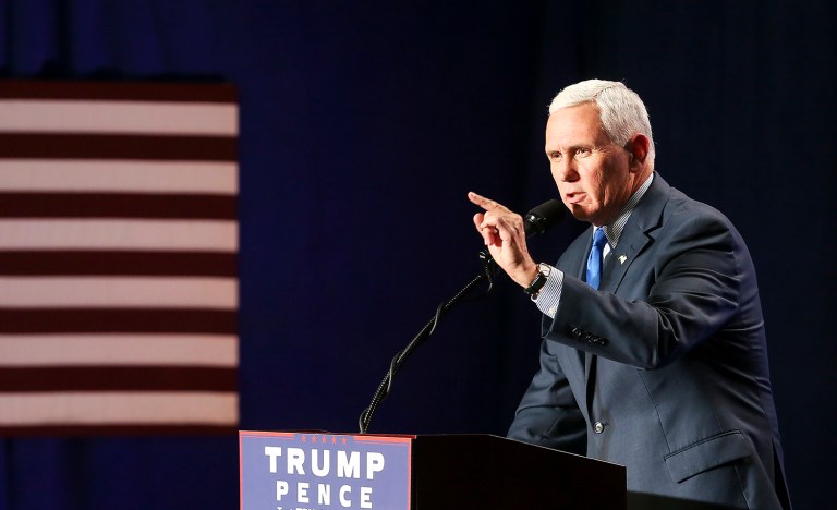 Republican vice presidential nominee Mike Pence said that what he finds 