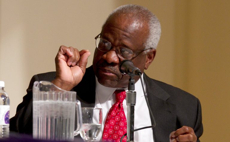 Justice Clarence Thomas granted Ronald Smith Jr.'s request for halting the execution. (AP Photo/Michael Dwyer, File)